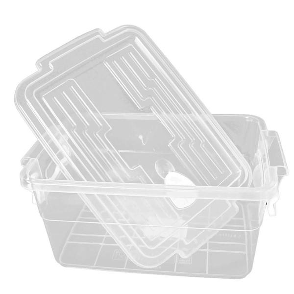 Pote Retangular Wave Prime 1,8 L Tampa com Trava para Guardar Alimentos - MB Imagem de Pote Retangular Wave Prime 1,8 L Tampa com Trava para Guardar Alimentos - MB