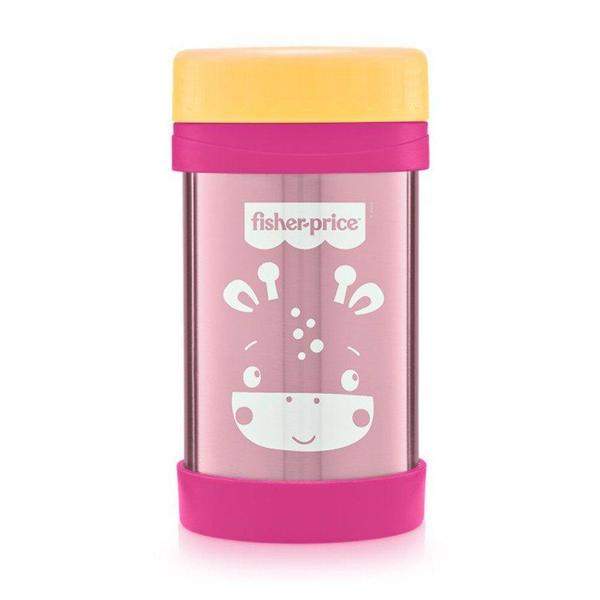 Pote Térmico Aço Inox Hot & Cold Fisher Price 450ml (6m+) - Fisher-Price Imagem de Pote Térmico Aço Inox Hot & Cold Fisher Price 450ml (6m+)