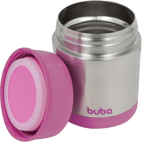 Imagem de Pote térmico buba 350ml aço inoxidável 10740 rosa