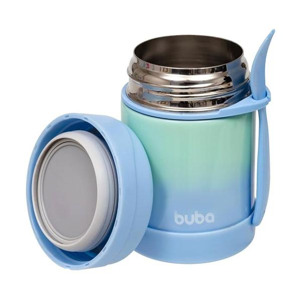 Imagem de Pote Térmico Buba Com Talher 360ml Degradê - Azul