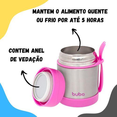 Imagem de Pote Térmico Com Colher E Tampa Inox 350ml 12469 Buba