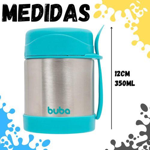 Imagem de Pote Térmico Com Colher E Tampa Inox 350ml 12469 Buba