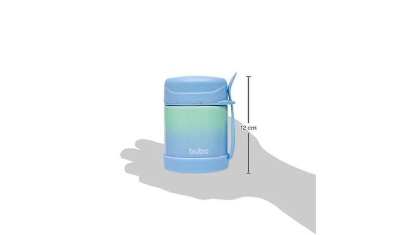 Pote Térmico com Talher Degrade Azul - Buba Imagem de Pote Térmico com Talher Degrade Azul - Buba