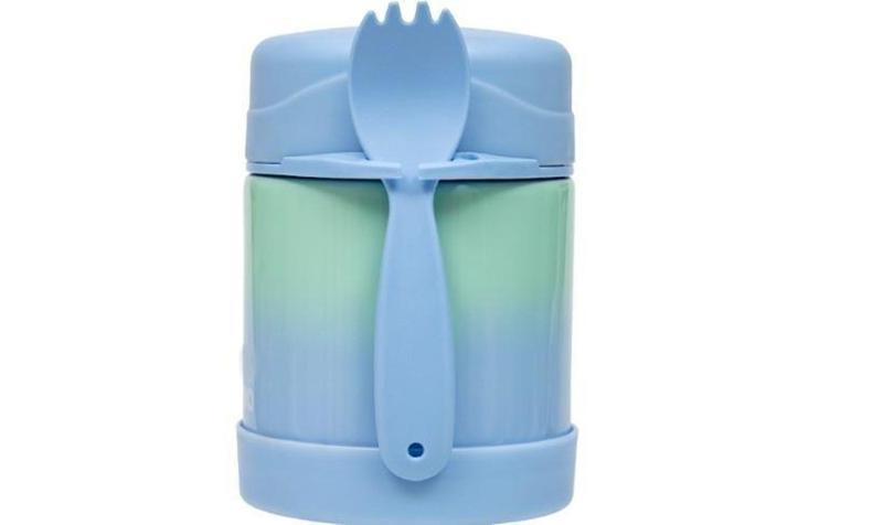 Pote Térmico com Talher Degrade Azul - Buba Imagem de Pote Térmico com Talher Degrade Azul - Buba
