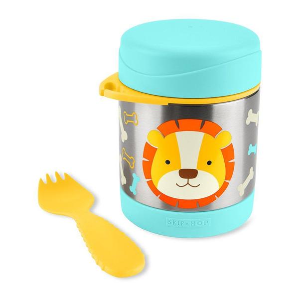 Pote Térmico com Talher Skip Hop Zoo 325ml Imagem de Pote Térmico com Talher Skip Hop Zoo 325ml