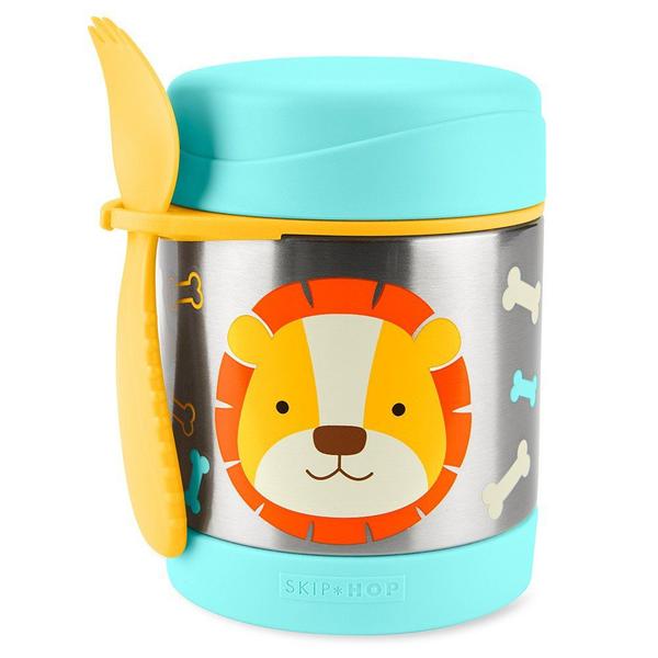 Pote Térmico com Talher Skip Hop Zoo 325ml Imagem de Pote Térmico com Talher Skip Hop Zoo 325ml