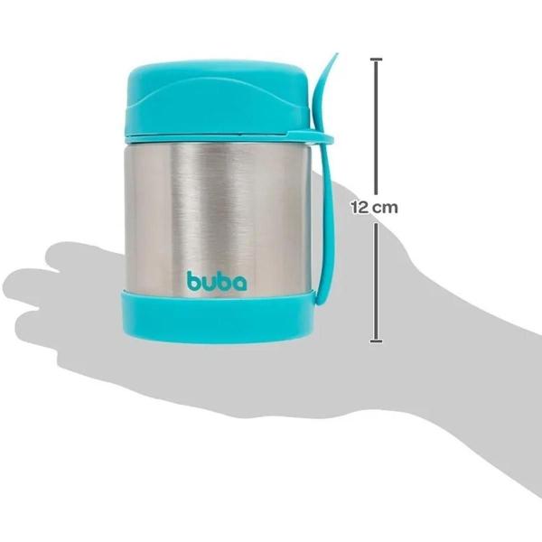 Imagem de Pote Térmico De Alimentos Azul Com Colher 320Ml Buba