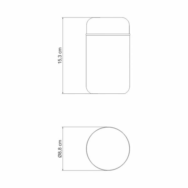 Imagem de Pote Térmico em Aço Inox com Tampa 8.8cm 400 ml Tramontina