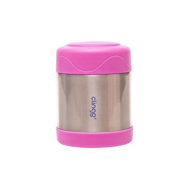 Imagem de Pote Térmico Infantil 330ml Rosa - Clingo