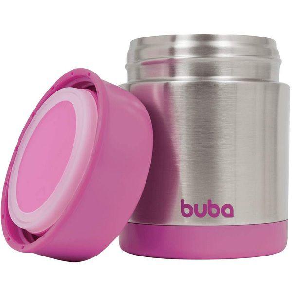 Imagem de Pote Termico Infantil AÇO INOX Rosa Buba 10740