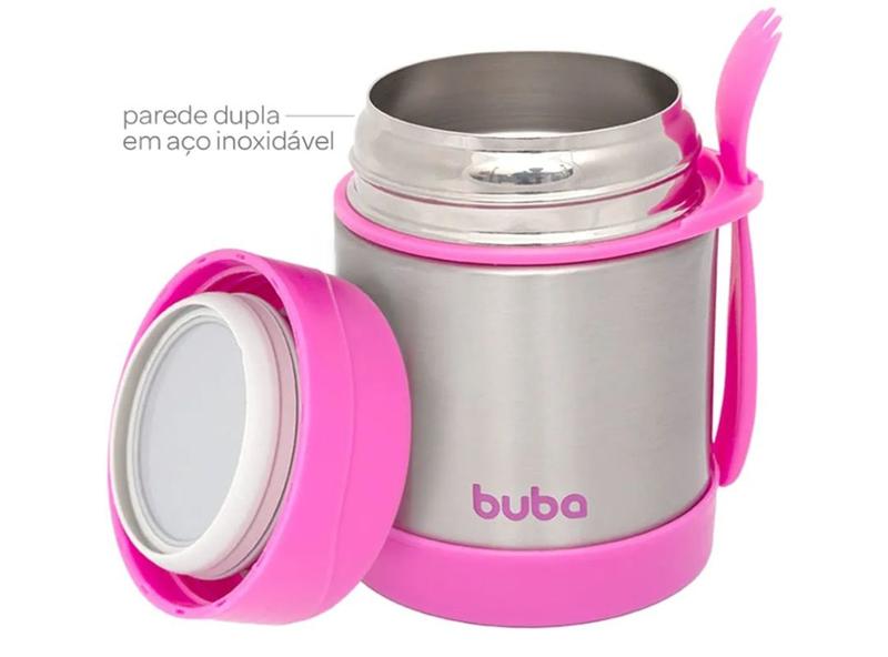 Imagem de Pote Térmico Inox Rosa Buba