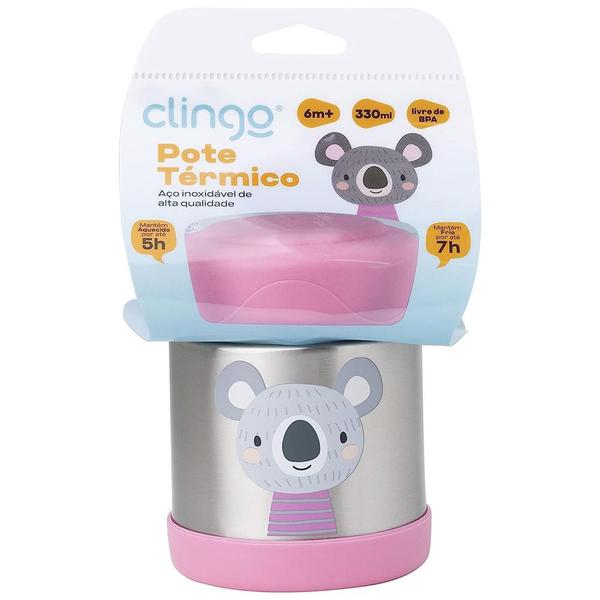 Imagem de Pote Térmico Keep Clingo Coala Rosa 6m+ 330ml C5076