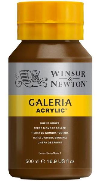 Imagem de Pote Tinta Acrílica Galeria 500ml Winsor & Newton Burnt Umber 76