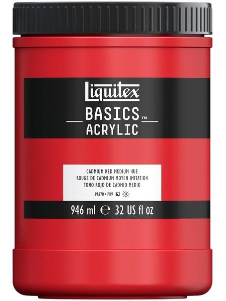 Imagem de Pote Tinta Acrílica Liquitex Basics 946ml 151 Cad Red Medium