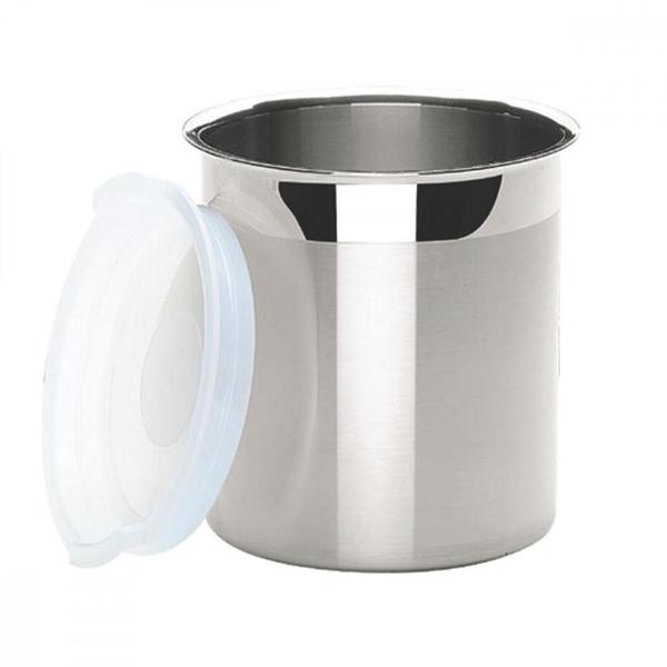 Pote Tramontina Cucina em Aço Inox para Mantimentos com Tampa Plástica 14 cm 2,3 L Imagem de Pote Tramontina Cucina em Aço Inox para Mantimentos com Tampa Plástica 14 cm 2,3 L