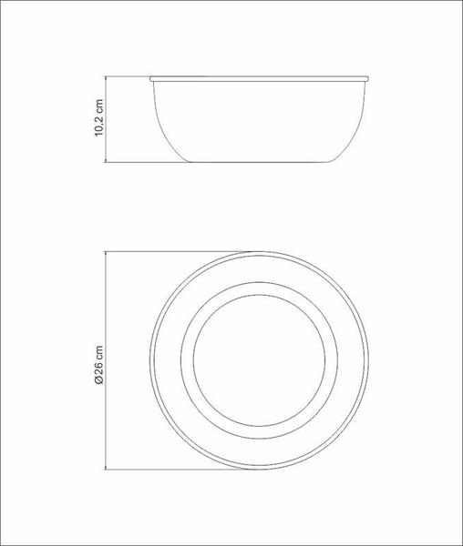 Imagem de Pote tramontina freezinox redondo em aço inox com acabamento fosco sem tampa 25 cm 4,2 l