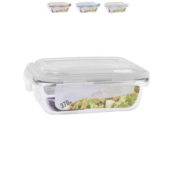 Pote Vidro 370ML Vai ao Forno e Microondas Retan c/Tampa - Quality House / Univendas Imagem de Pote Vidro 370ML Vai ao Forno e Microondas Retan c/Tampa