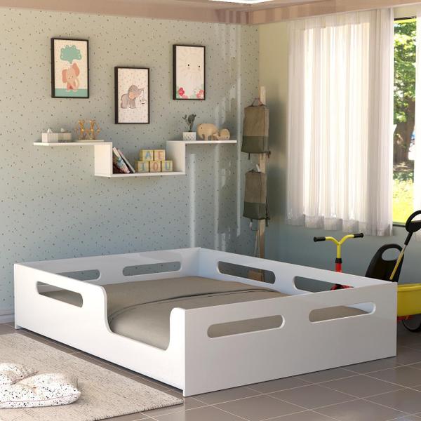 Imagem de Potente Moveis Cama Casal Montessori Cor Branco