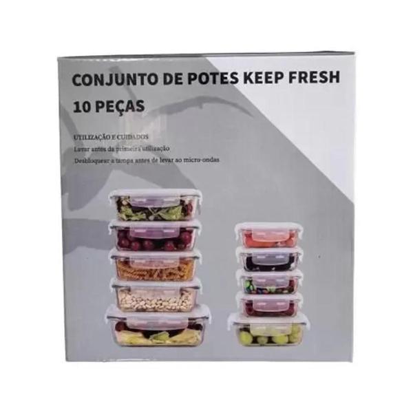 Potes De Vidros Herméticos Marmitas Keep Fresh Member's Mark Kit 10un Imagem de Potes De Vidros Herméticos Marmitas Keep Fresh Member's Mark Kit 10un
