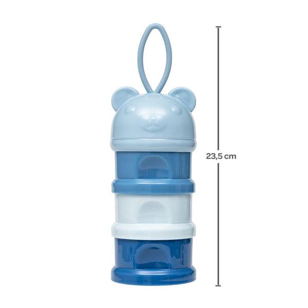 Potes Empilhaveis Para Snack E Leite Em Pó 3 Em 1 Ursinho Azul 16235 - Buba Imagem de Potes Empilhaveis Para Snack E Leite Em Pó 3 Em 1 Ursinho Azul 16235 - Buba