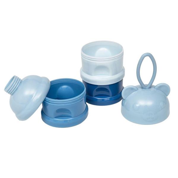 Potes Empilhaveis Para Snack E Leite Em Pó 3 Em 1 Ursinho Azul 16235 - Buba Imagem de Potes Empilhaveis Para Snack E Leite Em Pó 3 Em 1 Ursinho Azul 16235 - Buba