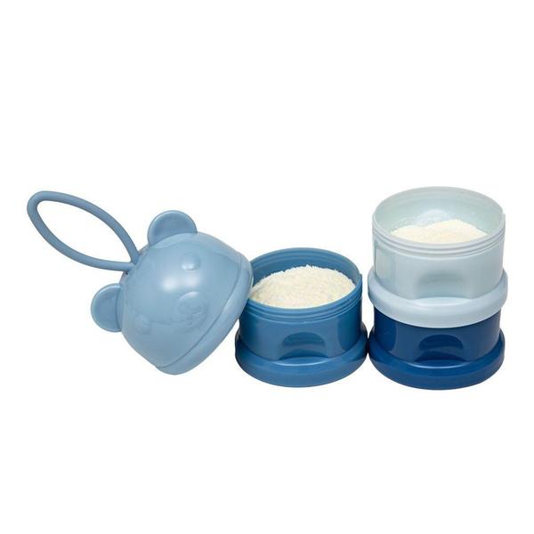 Potes Empilhaveis Para Snack E Leite Em Pó 3 Em 1 Ursinho Azul 16235 - Buba Imagem de Potes Empilhaveis Para Snack E Leite Em Pó 3 Em 1 Ursinho Azul 16235 - Buba