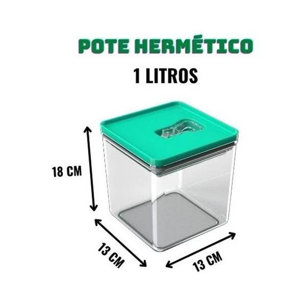 Imagem de Potes Organizador Herméticos Para Alimentos/Cozinha 2,5L