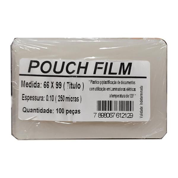 Imagem de Pouch Film para Plastificação 66mm x 99mm 0.10 mic 100 Unidades Mares