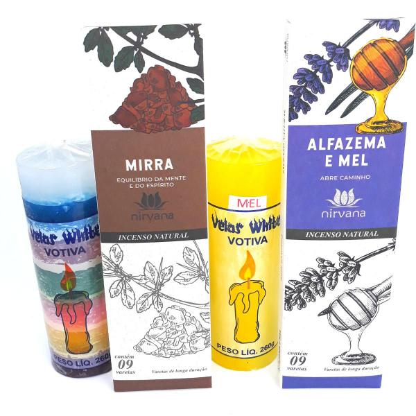 Imagem de Povo Cigano Vela Incenso Nirvana Kit Proteção Espiritual Limpeza Purificação