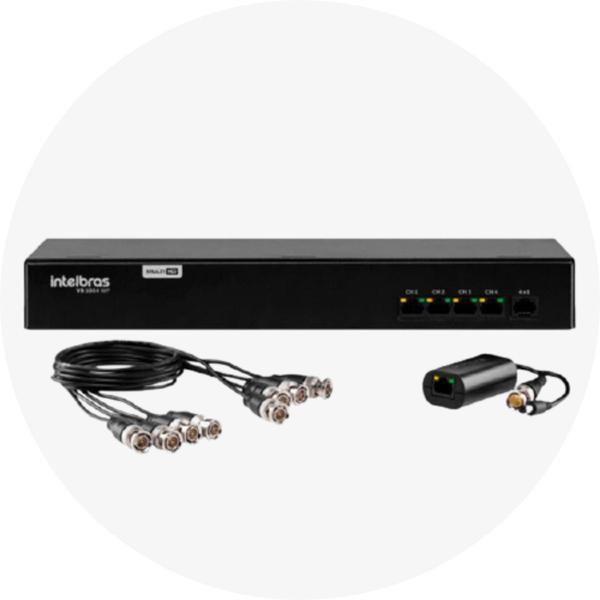 Imagem de Power Balun Intelbras VB 1004 WP Full HD de 4 Canais