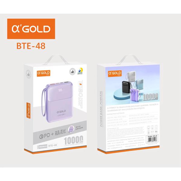 Imagem de Power Bank Carregador 10.000 Mah 4 In 1 A Gold