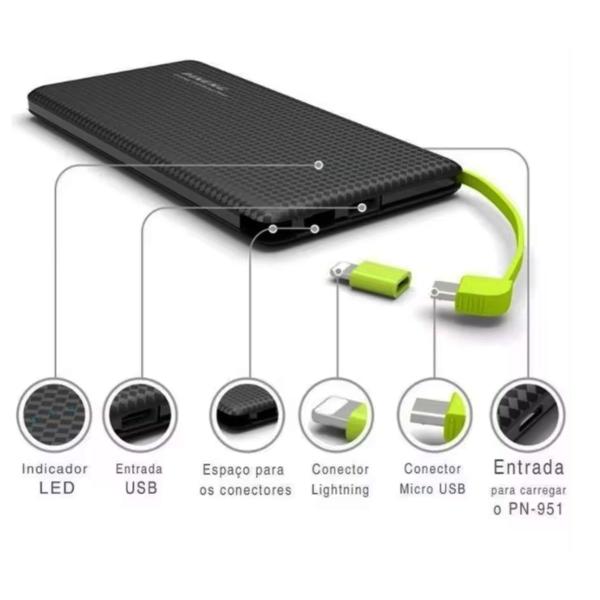 Imagem de Power Bank Carregador Bateria Portátil 10000mah Pineng