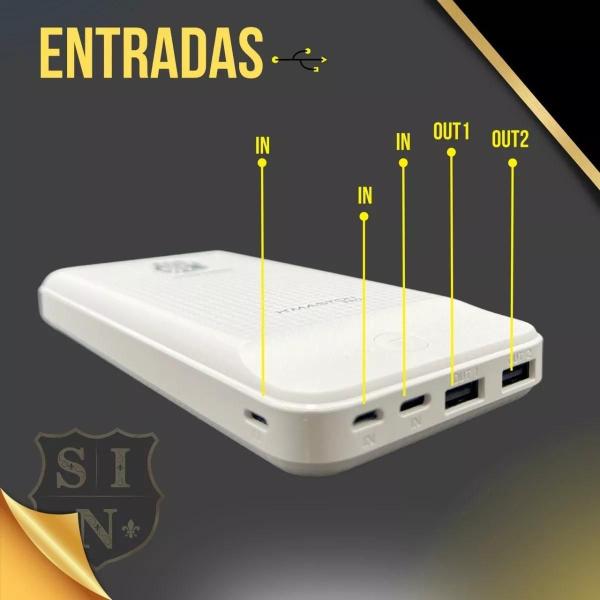 Imagem de Power Bank Carregador Portátil Slim 20000m PW-20