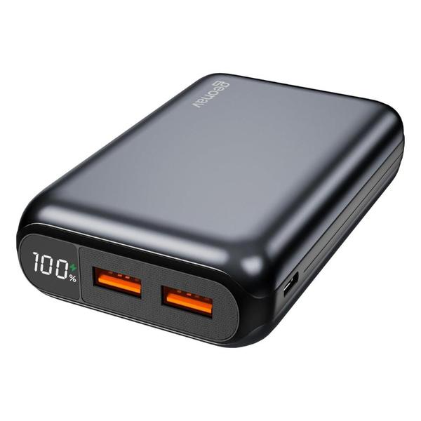 Imagem de Power Bank Carregador Portátil Universal Geonav PB20K20WSG - 20000 mAh - USB-C e USB - Cinza