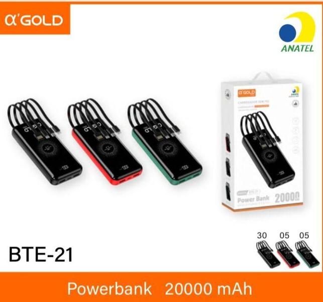 Imagem de Power Bank Carregador Sem Fio Com Bateria Portátil BTE-21