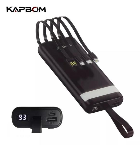 Imagem de Power Bank Led 20000mah Kapbom Ka-961 Portátil