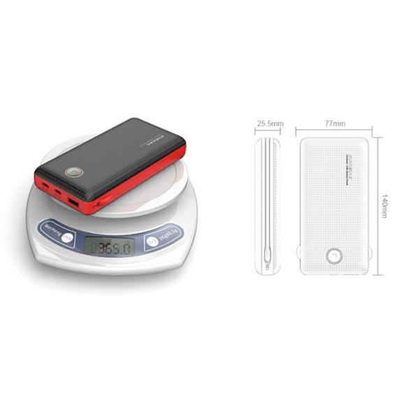 Imagem de Power Bank Pineng Carregador Portátil 20000mah Cabo Type C