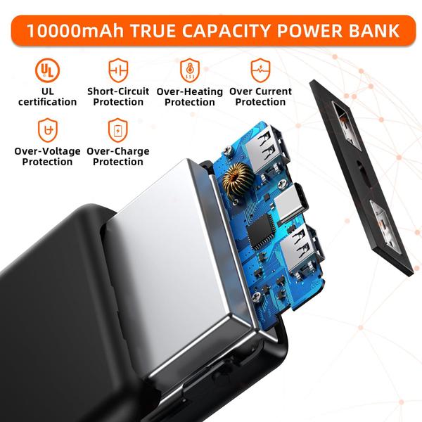 Imagem de Power Bank QTREE intelligence 10000mAh 5V2.4A x2 para roupas aquecidas