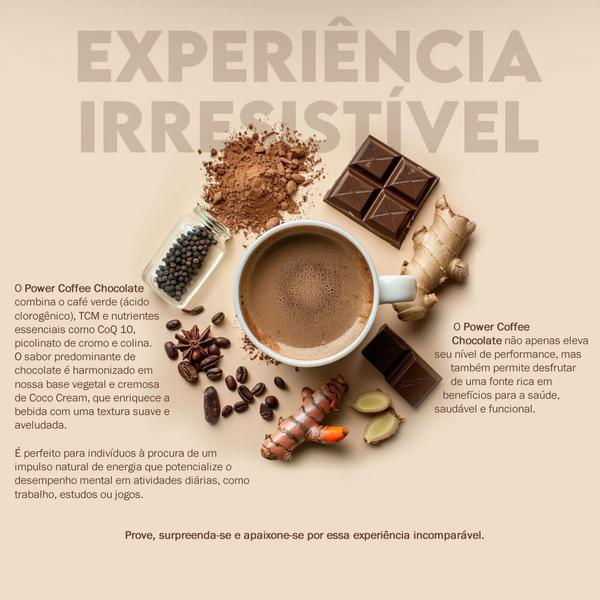 Imagem de Power Coffee 180g Chocolate TCM CoQ10 Café Verde Colina - Puravida