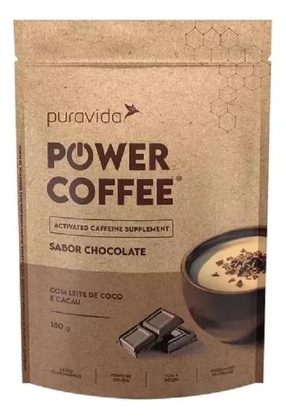 Imagem de Power Coffee Activated Caffeine Supplement Sabor Chocolate de 180g-Pura Vida