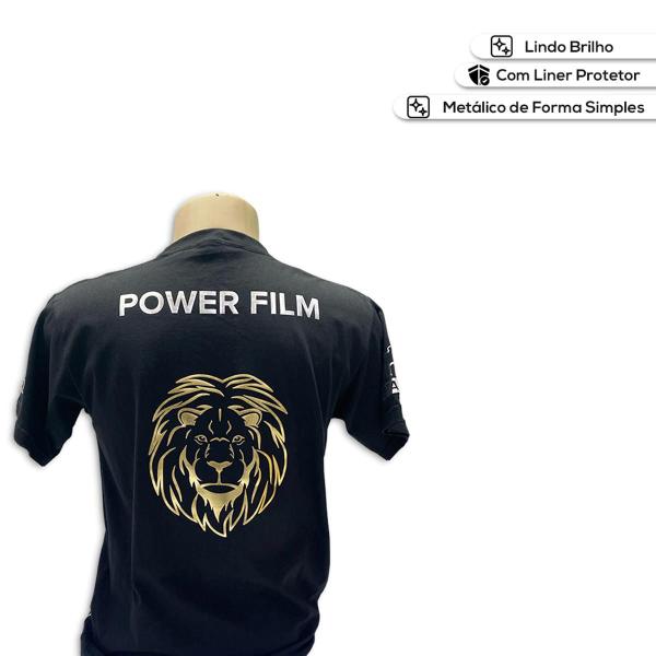 Imagem de Power Film Metallic Kit 5 Ouro 5 Prata e 5 Rosa A4 - 15 Folhas