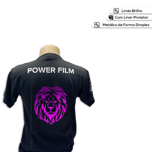 Power Film Metallic Rosa A4 - 10 Folhas Imagem de Power Film Metallic Rosa A4 - 10 Folhas