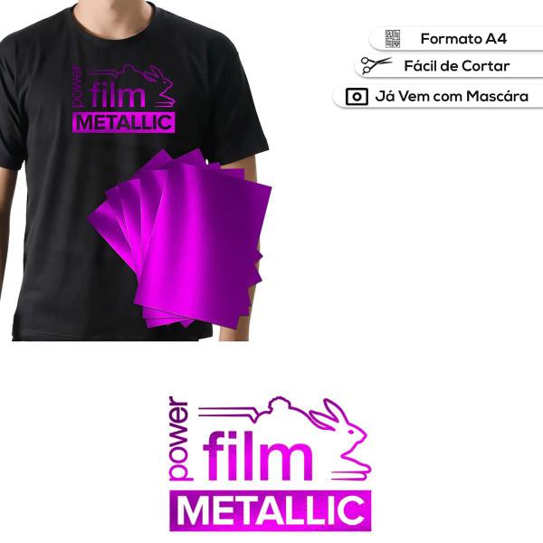 Power Film Metallic Rosa A4 - 10 Folhas Imagem de Power Film Metallic Rosa A4 - 10 Folhas