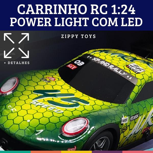 Imagem de Power Light 7 Verde Carrinho de Controle Remoto Zippy Toys