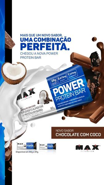 Imagem de Power Protein Bar (8 Un De 90G) Chocolate Com Coco