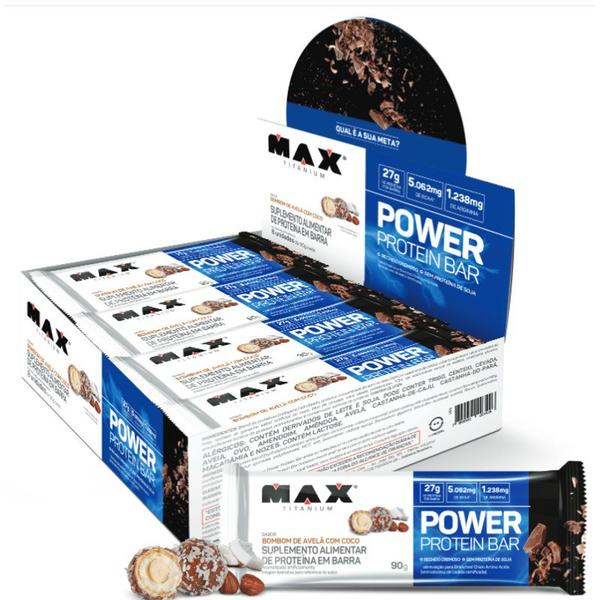 Imagem de Power protein bar bombom de avelã com coco 8un de 90g