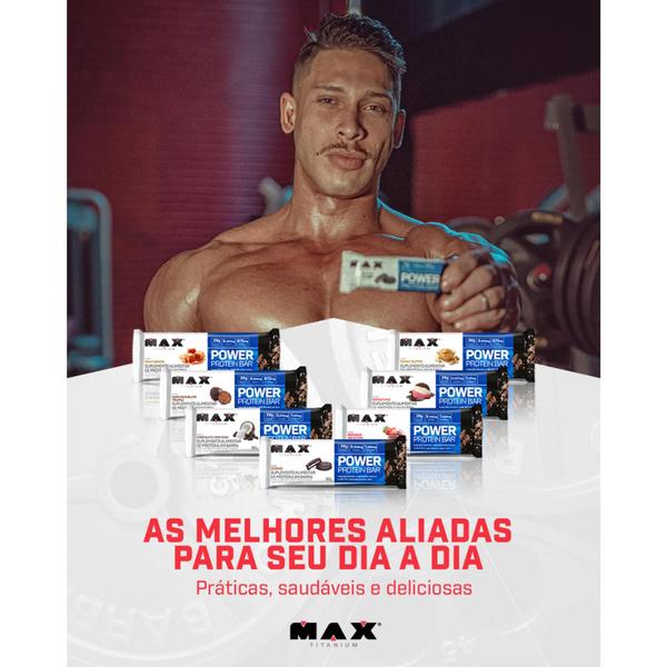 Imagem de Power Protein  Bar( Caixa 8 Unidades de 90g ) - Max Titanium