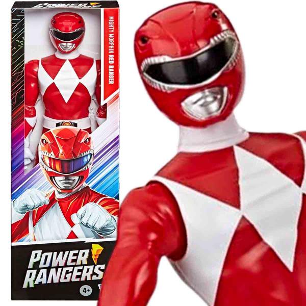 Imagem de Power Rangers Boneco Ranger Vermelho Red com Acessório Mighty Morphin - Hasbro E8665