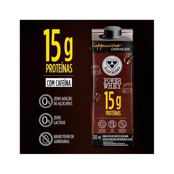 Imagem de Power Whey 15g Cappuccino 250ml Chocolate