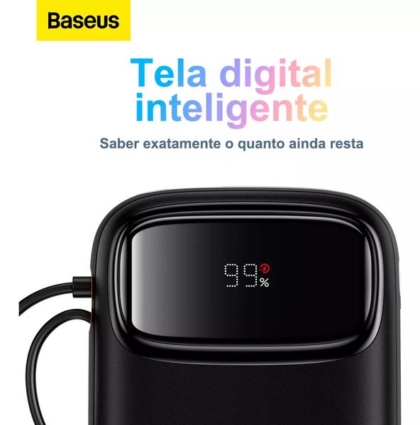 Imagem de PowerBank Carregador Portátil Baseus Qpow2 20000mah 22.5w Display Digital Turbo - Preto